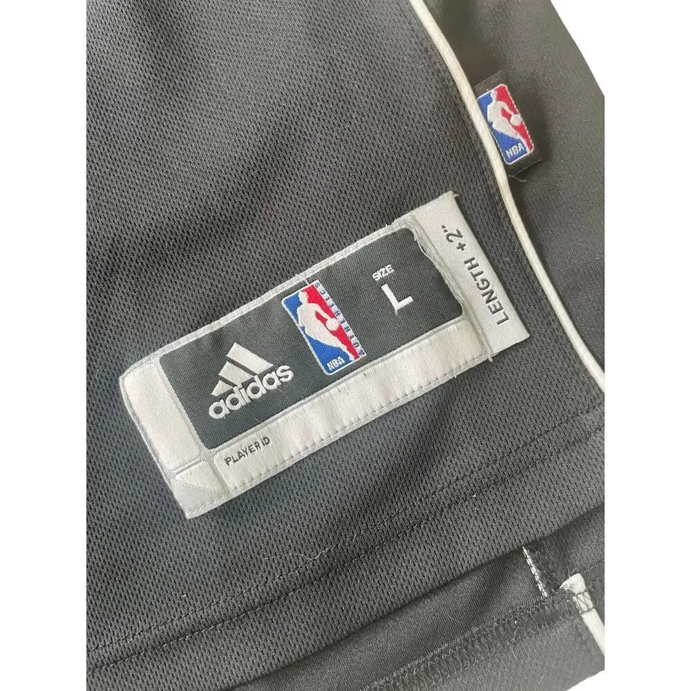 ADIDAS NBA MIAMI HEAT JERSEY DWYANE WADE SPECIAL EDITION BLACK OUT STITCHED SZ L